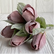 Тюльпаны в снегу, 13 см, пудровый, упаковка 36 шт.