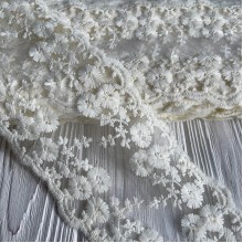 Кружево Селена, 14 см, молочный, рулон 13 м