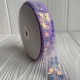 Лента из фатина з паетками, 2,5 см, лавандовый, рулон 23 м