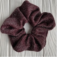 Скранч блеск, 12 см, бордовый, шт.