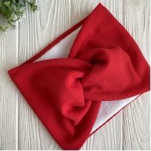 Повязка рубчик флис широкая, 19х15 см, красная, шт.