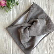 Повязка рубчик флис широкая, 19х15 см, серая, шт.