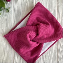 Повязка рубчик флис широкая, 19х15 см, малиновая, шт.