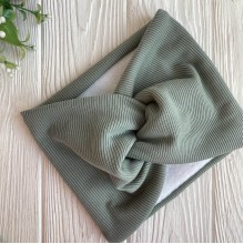 Повязка рубчик флис широкая, 19х15 см, хаки, шт.