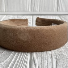 Обруч спорт велюр обьемный, 4 см, карамельный, шт.