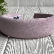 Обруч спорт велюр обьемный, 4 см, персиковый, шт.