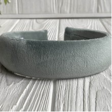 Обруч спорт велюр обьемный, 4 см, мятный, шт.