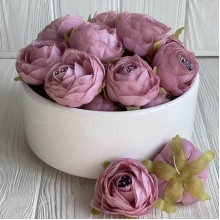 Шифоновый пион, 5,5х3,5 см, пудровый, упаковка 20 шт.