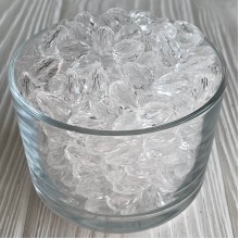 Подвеска акриловая капелька, 15х10 мм, прозрачная, упаковка 500 г