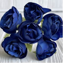 Пионовидная роза, 3 см, темно-синий, упаковка 60 шт. Пионовидная роза, 3 см, темно-синий, упаковка 60 шт.