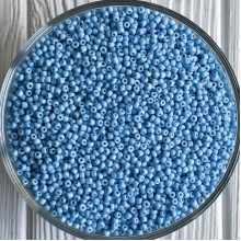 Бисер непрозрачный, размер 12/0, небесно-голубой (43), упаковка 400 г