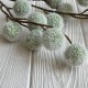Ветка с пухнастыми шариками, 65 см, светло-зеленый, шт. 