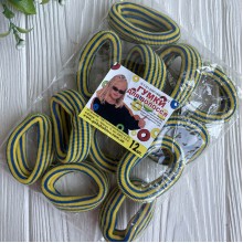 Резинка Калуш Ukraine, 5 см, сине-желтая полоса, упаковка 12 шт.