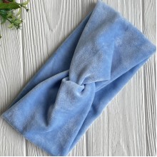 Повязка спорт велюр, 12 см, голубой, шт.