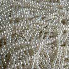 Жемчуг на нити Vip, 5 мм, молочный, упаковка 500 г