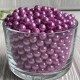 Жемчуг, 8 мм, сиреневый (пластик), упаковка 500 г