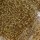 Бисер прозрачный, размер 12/0, золото (22), упаковка 400 г