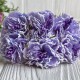 Хризантема тканевая с белым кантом, 4,5 см, лиловая, упаковка 48 шт.