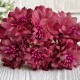 Хризантема тканевая с фатином, 4 см, бургунди, упаковка 48 шт.