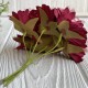 Хризантема тканевая с фатином, 4 см, бургунди, упаковка 48 шт.