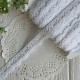 Кружево вязаное Айрис (D03602), 2 см, белое, рулон 45 м