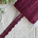 Кружево вязаное Айрис (D03602), 2 см, вишневое, рулон 45 м