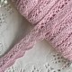 Кружево вязаное Айрис (D03602), 2 см, светло-розовое, рулон 45 м