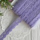 Кружево вязаное Айрис (D03602), 2 см, лиловое, рулон 45 м