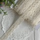Кружево вязаное Айрис (D03602), 2 см, молочное, рулон 45 м
