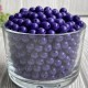 Бусина акриловая VIP, 8 мм, темно-фиолетовый, упаковка 500 г