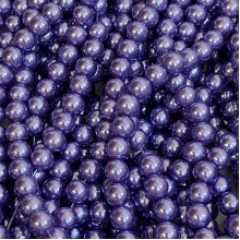 Жемчуг на нити Vip, 8 мм, фиолетовый, упаковка 500 г