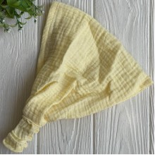 Муслиновая бандана, 24х20 см, желтая, шт.