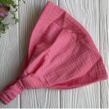 Муслиновая бандана, 24х20 см, коралловая, шт.