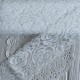 Кружево стрейчевое с розами, 6 см, айвори, рулон 9 м