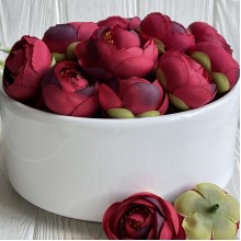 Бутон ранункулюса, 4 см, бургунди, упаковка 25 шт.