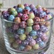Бусина мячик, 10 мм, цветной микс, упаковка 500 г