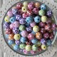 Бусина мячик, 10 мм, цветной микс, упаковка 500 г