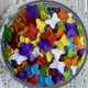 Бусина бабочка, 14 мм, цветной микс, упаковка 500 г
