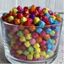 Бусина ромбовидный квадрат, 8 мм, цветной микс, упаковка 500 г