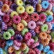 Бусина спіралька, 8 мм, кольоровий мікс, упаковка 500 г
