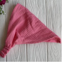 Муслиновая косынка, 24х25 см, коралловая, шт.