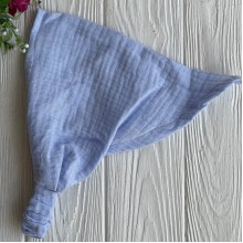 Муслиновая косынка, 24х25 см, голубая, шт.