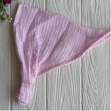 Муслиновая косынка, 24х25 см, светло-розовая, шт.