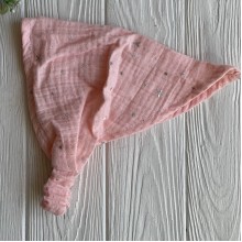 Муслиновая косынка со звездами, 22х24 см, персиковая, шт.