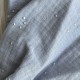 Муслиновая бандана з точками, 23х21 см, серо-голубая, шт.