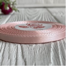 Атлас 0,6 см, ванильный, рулон 33 м