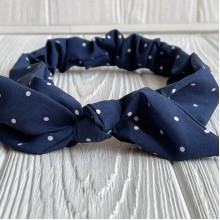 Повязка софт солоха в горох, 25 см, сапфировая, шт.