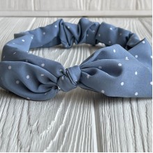 Повязка софт солоха в горох, 25 см, голубая, шт.