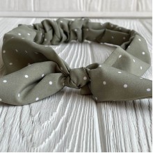 Повязка софт солоха в горох, 25 см, оливковая, шт.