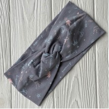 Повязка стрейч кулир, 10х21 см, серая с коронами, шт. Повязка стрейч кулир, 10х21 см, серая с коронами, шт.